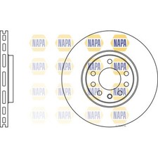 2x Brake Discs Vented For