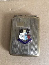 VINTAGE METAL POCKET VESTA MATCHBOOK HOLDER