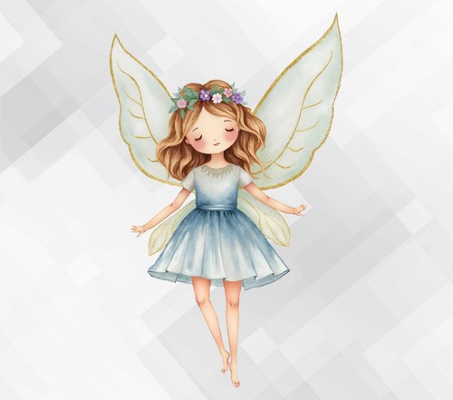 Watercolour fairy wall vinyl - watercolour,