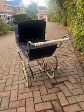 Silver Cross Dolls Pram  Vintage Navy