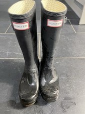 Hunter Wellies Black Size UK 2