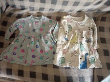 Girls 2x jumper dresses m&s