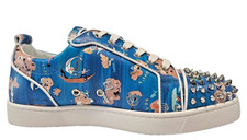 $1,195 CHRISTIAN LOUBOUTIN Du Desert Louis Leather Spike Sneaker (43 EU; 10 US)