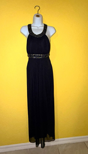 Xscape navy beaded sequin - navy,