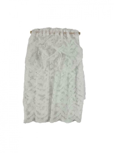 Dolls house white lace net - house,