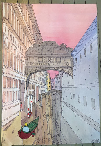 Moebius venezia poster large - moebius,