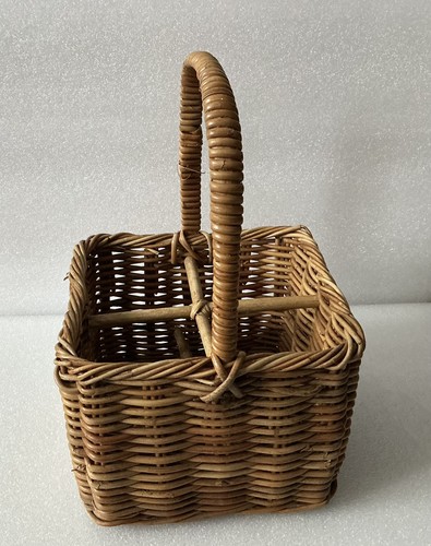 Vintage wicker wine - wicker,