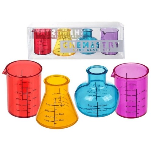 Chemistry shot glasses set - chemistry,