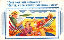H B OLD  COMIC POSTCARD