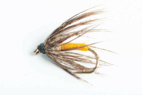 Soft hackle orange and green - orange,