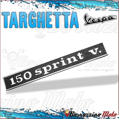Rear nameplate for piaggio - rear,