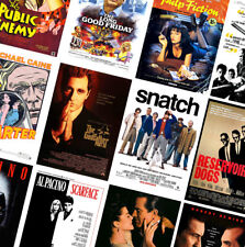 CLASSIC VINTAGE GANGSTER MOVIE POSTERS - A4 A3 A2 - GoodFellas, Scarface, Heat