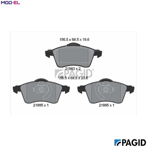 Brake pad set - set,