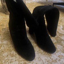 Women's Suede Black 38 Knee