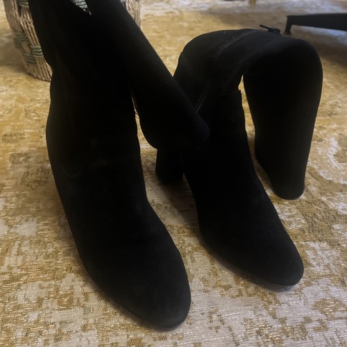 Women suede black knee - women's,