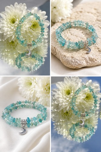 Natural apatite and - natural, silver