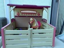Toy Horse and Stable with Doll