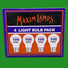 4x 100W GLS Incandescent