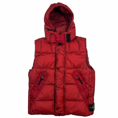 Stone island red opaque nylon - red,
