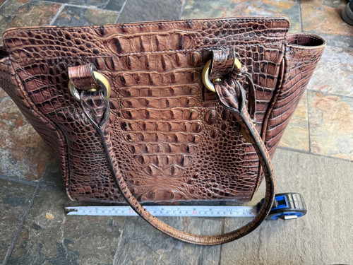 Brahmin brown croc embossed - brahmin,