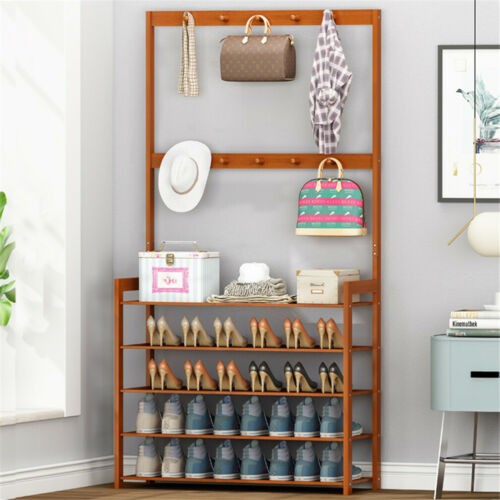 Tier bamboo shoes rack - 5-tier,