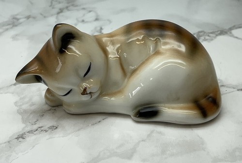 Vintage cat kitten bone china - vintage,