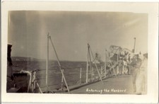 HMS Malaya. "Entering The Harbour". Malta 1st, Nov, 1926. RP