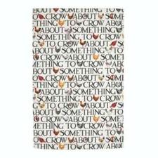 Tea Towel: Emma Bridgewater, Hen & Toast Rise & Shine Tea Towel, 100% Cotton