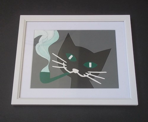 Original black cat lucky - black,