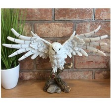 Nemesis Now Snowy Owl at Rest Ornament Figurine Boxed NEMU4170M8