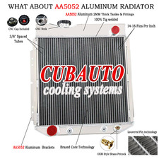 3 Row V8 Conversion Radiator Aluminium Fit 64-66 Ford Mustang 302 5.0L V8 Engine