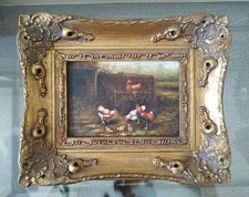 Vintage G ROY Oil on Board
