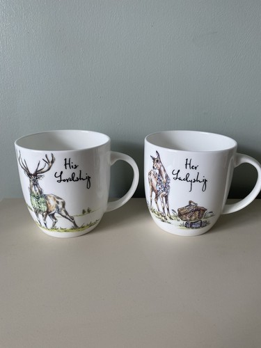 Two queens churchill mugs - two,