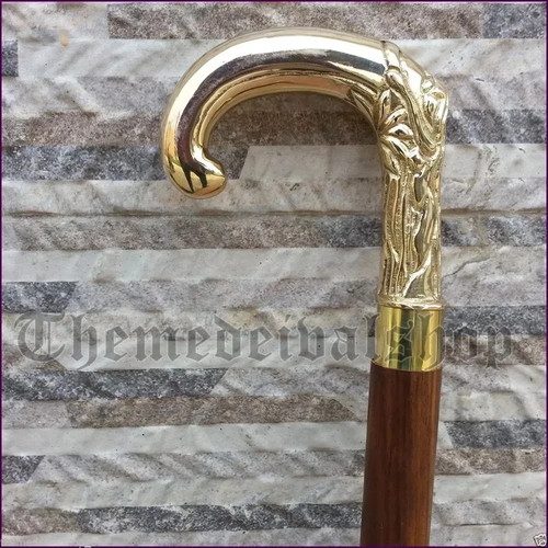 Men brass handle walking - handle,
