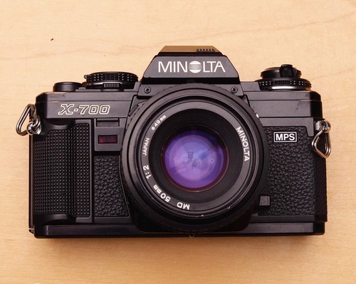 Minolta x700 with 50mm - 50mm, f2
