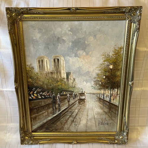 Framed oil canvas depicting - framed,