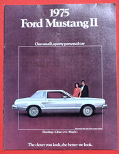 1974-75 FORD MUSTANG II Sales Brochure US Market - Mach 1 Ghia Hardtop 3 Door
