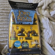 ? LORD OF THE RINGS COMBAT HEX MINIATURES GAME STARTER SET USED SEE PHOTOS