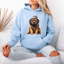 Mastiff Dog In Hoodie Animals