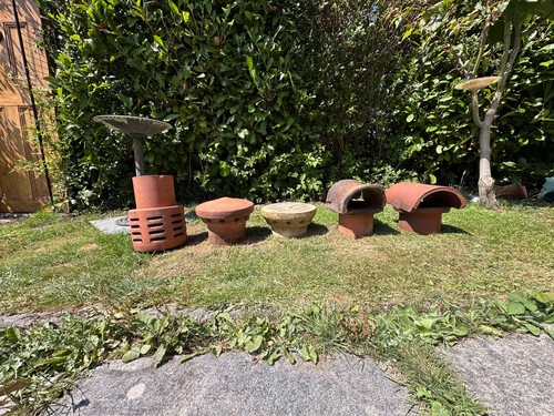Chimney pots - chimney, pots,