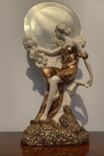 Faux marble lady - marble, with