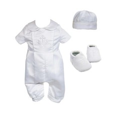 Baby boys white satin - baby,