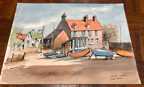 Watercolour painting dell - watercolour, of