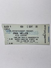 Paul Weller Ticket The Jam