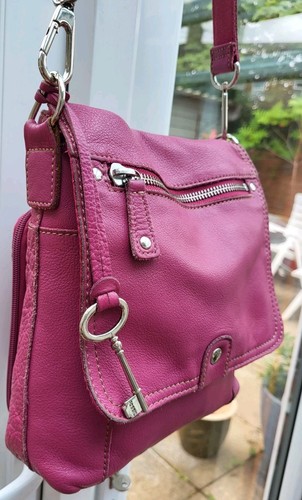 Fossil pink genuine - pink, leather