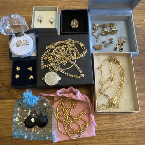 Gold plated costume jewellery - plated,