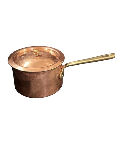 Solid copper quart sauce - 1, pan