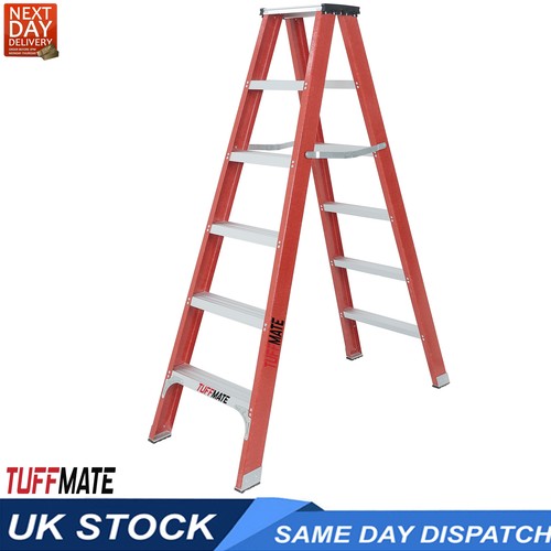 Fibreglass step ladder tread - fibreglass,