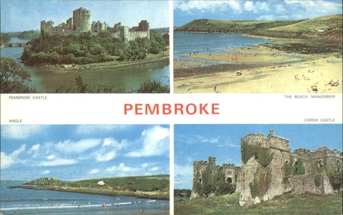 Vintage pembroke postcard - vintage,