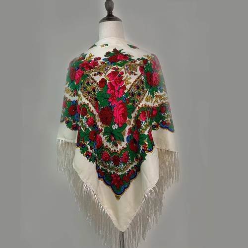 Fringes russian style muffler - russian,